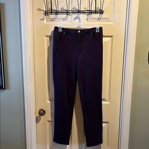 Gloria Vanderbilt Purple High-Waisted Pants